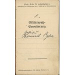 Książeczka wojskowa, Niemcy, wyd. 1903
