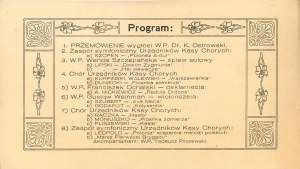 Program of the solemn celebration of the 101st anniversary of the November Uprising, 1931