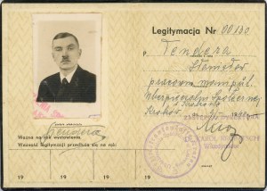Legitimation of an employee of the Social Insurance Company, Krakow, 1940