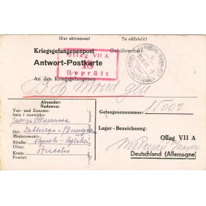 Oflag VII A [Murnau] - Letter to Gen. B. Monda, 1942