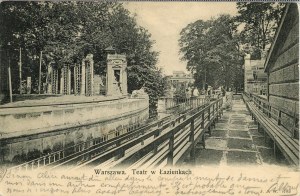 Varsavia - Teatro nel parco Lazienki, 1903