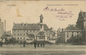 Warszawa - Pomnik Mickiewicza, 1922.