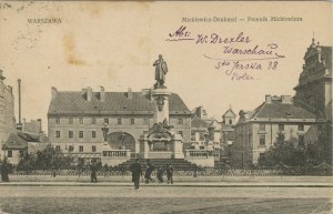 Varsovie - Monument Mickiewicz, 1922