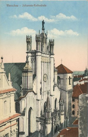 Warschau - Johanniskathedrale, um 1915.