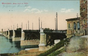 Warsaw - New bridge on the Vistula, 1915