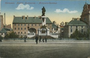 Warsaw - Mickiewicz Monument, 1915