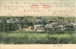 Cracovie - Podgórze - Vue générale de Cracovie, 1905.