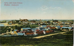 Kraków - Podgórze - Ogólny widok miasta Krakowa, 1915.