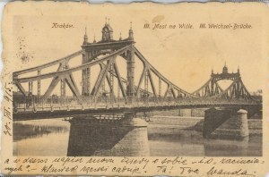 Krakow - Podgórze - III. Bridge on the Vistula, 1915.