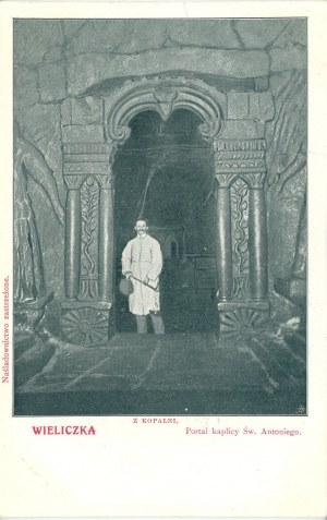 Wieliczka - Portal of the chapel of St. Anthony, ca. 1900.