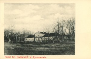 Rymanów [mesto] - Palác grófa Potockého, okolo roku 1905.