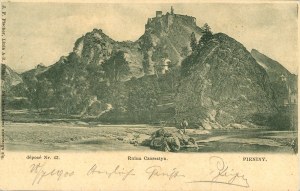 Pieniny - Czorsztyn - zřícenina hradu, 1900.