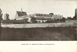 Staniątki - Monastère des B.PP. Couvent bénédictin, vers 1910.