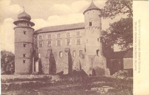 Wiśnicz - Schloss von der Westseite. ca. 1920