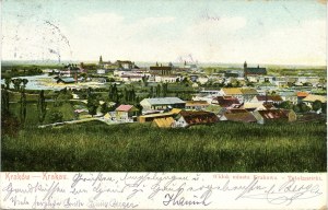 Cracovie - Podgórze - Vue de la ville, 1906.