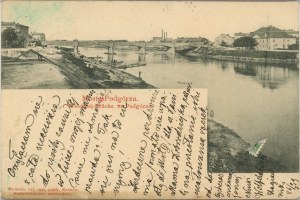 Krakov - Podgórze - most, 1899