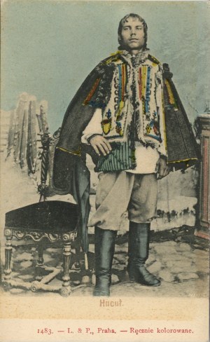 Folk types - Hutsul, circa 1900.