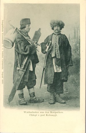 Volkstypen - Bauern aus der Nähe von Kolomyja, 1899