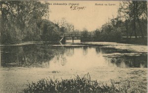 Pulawy - Brücke über den Fluss Łasze, 1905.