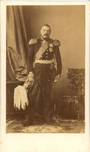 Gortschakow Peter, russischer General, Foto von Diserdi, Paris, ca. 1863.