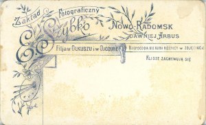 Maschio, Novo-Radomsk, foto di E. Quick [Emilja]. Filla Olkusz e Ojców, 1890 circa.