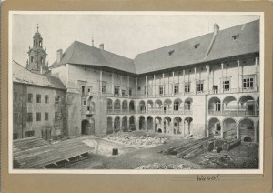Krakov - hrad Wawel, okolo roku 1920