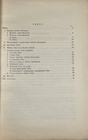 Fakler Szyja - Hygienische Eigenschaften der polnischen Pelze. Vilnius 1937 Tow. Wydawnicze 