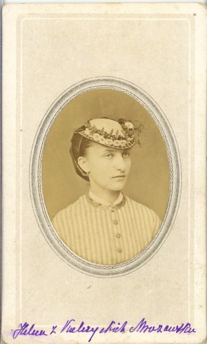 Mrożewska née Kulczycka Helena, Krakow, photo by Rzewuski, ca. 1868.