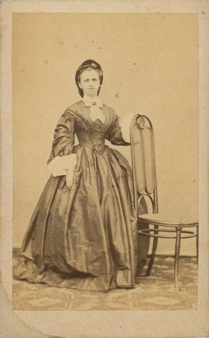 Woman, Bielsko-Biala, photo by Rosner, 1864.