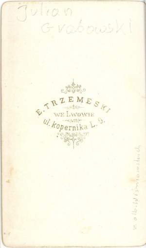 Grabowski Julian, Lemberg, Foto von Trzemeski, um 1870.