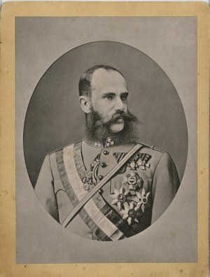Francesco Giuseppe, imperatore d'Austria e re d'Ungheria, 1880 circa.