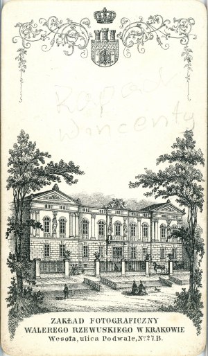 Rapacki Wincenty, Kraków, fot. W. Rzewuski, ok. 1867.