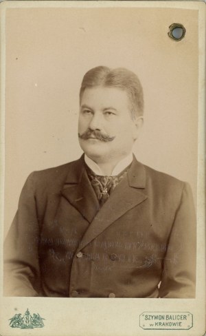 Grodyński Wilhelm - Podgórze, pass, photo by Balicer, Krakow, ca. 1900.