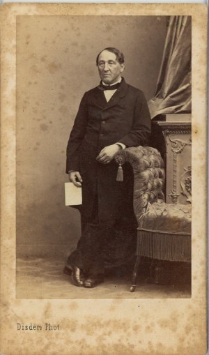 Wolff Wincenty, senator, Paryż, fot. Disderi, ok. 1860.