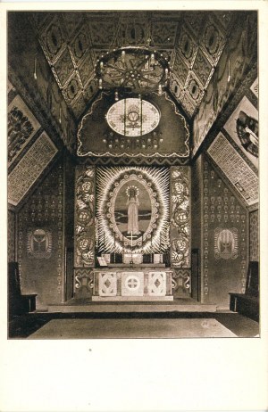 Krakow - Architecture exhibition - Fragment of the interior of the chapel, 1912