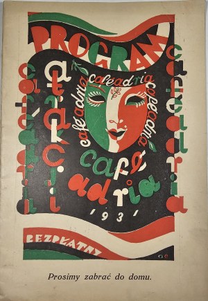 Adria - Cafe tanzen. Warschau - Programm, Februar 1932.