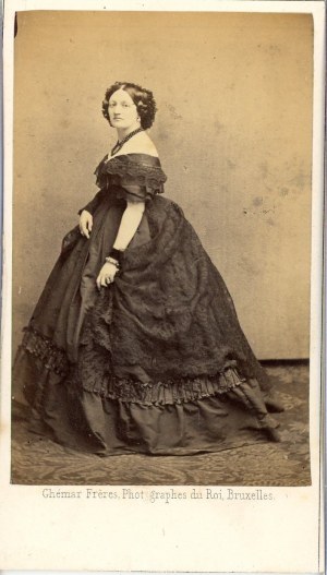 Lubomirska Jadwiga, Brussels, photo by Freres, ca. 1860.