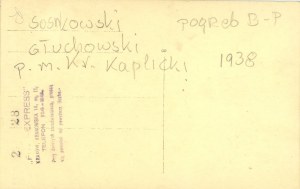 Kaplicki Mieczysław Presidente della città di Cracovia, Generale Sosnkowski Kazimierz, Generale Głuchowski Janusz - funerale di Belina-Prażmowski Wł., 1938