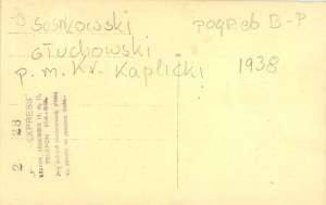 II RP] Kaplicki Mieczyslaw Presidente della città di Cracovia, Generale Sosnkowski Kazimierz, Generale Głuchowski Janusz - funerale di Belina-Prażmowski Wł., 1938