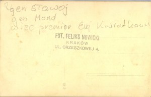 II RP] Kwiatkowski Eugeniusz [wicepremier II RP] gen. Sławoj Felicjan, gen. Mond Bernard