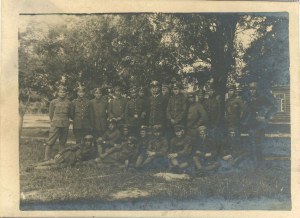 Eine Gruppe von polnischen Soldaten, bis 1918.
