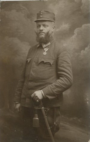 Lieutenant dans l'armée autrichienne, 1917.