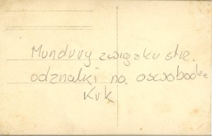 II RP] Dienstgrade des Schützenvereins, Abzeichen für die Befreiung von Krakau, um 1920