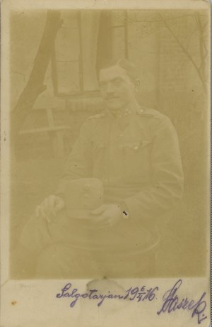 PRIMA GUERRA MONDIALE] Tendera Stanisław, tenente, orchestra, 1916