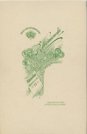 Mężczyzna, Kraków, fot. Wiśniewski, ok. 1910.