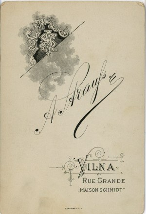 Žena, Vilnius, foto Strauss, kolem roku 1900.