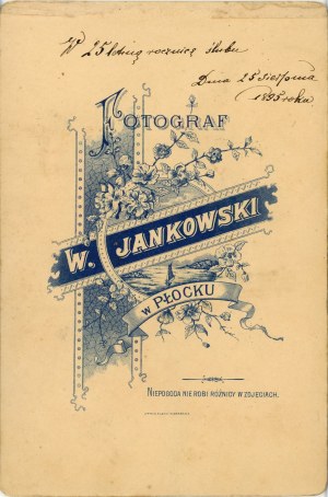 Rodzina, 25-letnią rocznicę ślubu, Płock, fot. Jankowski, 1895.