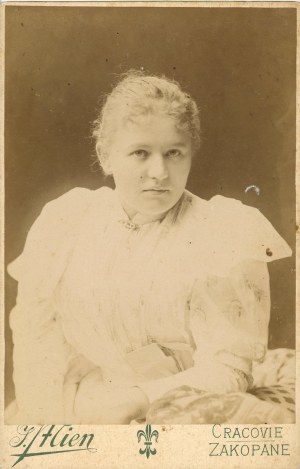 Femme, Cracovie, Zakopane, photo de Mien, vers 1900.