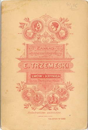 Žena, Lvov a Krynica, fotografie Trzemeskiho, asi 1890.