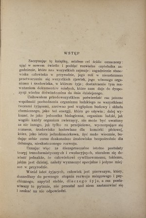 Danysz Jan - Genéza psychickej energie. Náčrt biologickej filozofie. Lwów-Warszawa 1923 Książnica Polska.